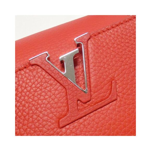 Pre Loved Louis Vuitton Capucines Mini Handbag Calfskin Women Red - Picture 6 of 8